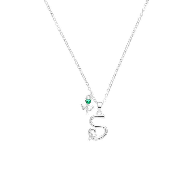 Grá Collection Silver Plated S Initial Pendant